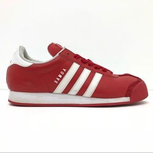 Men's adidas Samoa Athletic Shoe Red/White Size 9